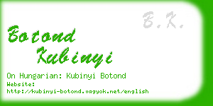 botond kubinyi business card